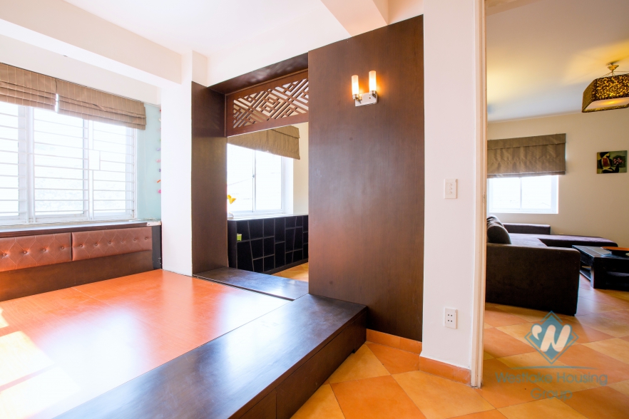 Fully furnished two bedrooms apartment for rent in Quan Thanh street